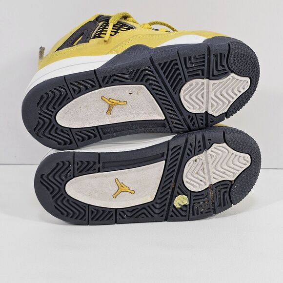 Nike Air Jordan 4 Retro TD 'Lightning' 2021 BQ7670-700 US Size 7C Kids - Picture 4 of 9